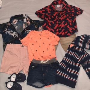 Baby boy summer outfit bundle